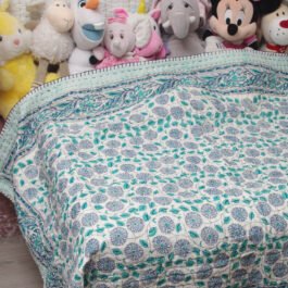 Pure Soft Cotton Filling Kantha Blanket Baby Quilt BQ14