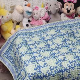 Pure Soft Cotton Filling Kantha Blanket Baby Quilt BQ15