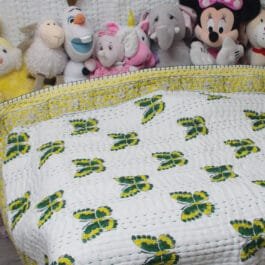 Pure Soft Cotton Filling Kantha Blanket Baby Quilt BQ20