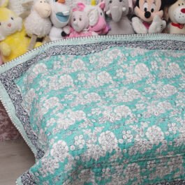 Pure Soft Cotton Filling Kantha Blanket Baby Quilt BQ21