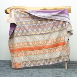 Multicolor Purple Super Vintage Patchwork Kantha Quilt